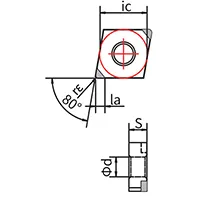 PCBN Tools (Tool Bits for Whirling), CNGA